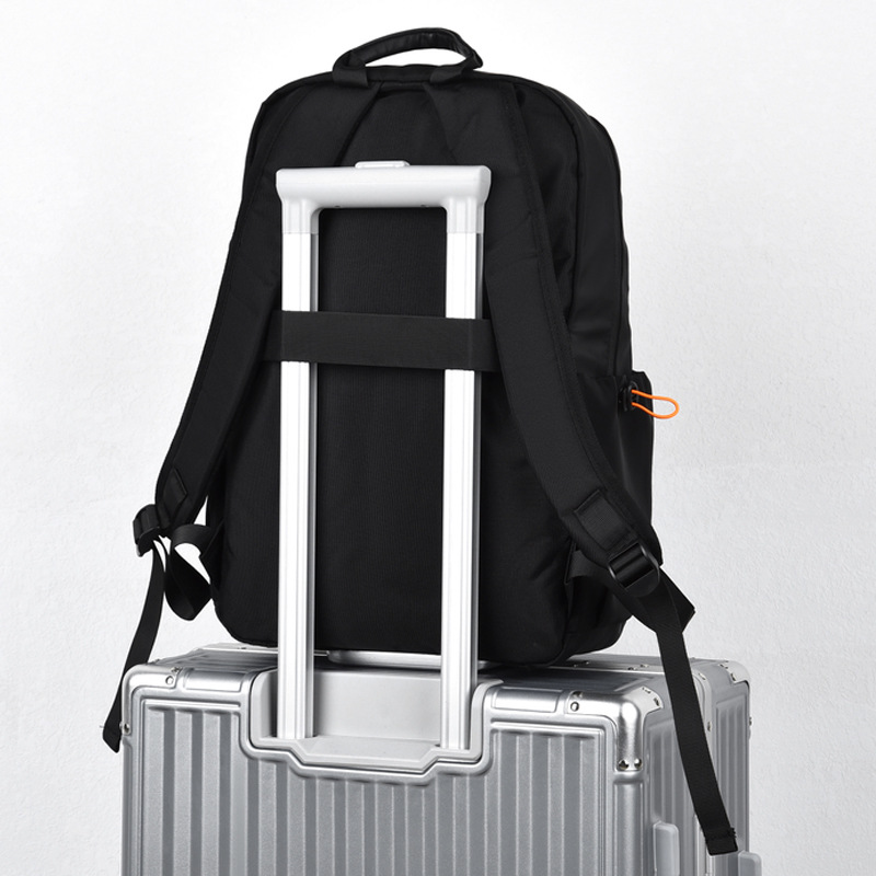 Simple, lightweight, fashionable and multi-functional backpack for men, large-capacity backpack, computer bag, water-resistant and USB charging Specification drawing