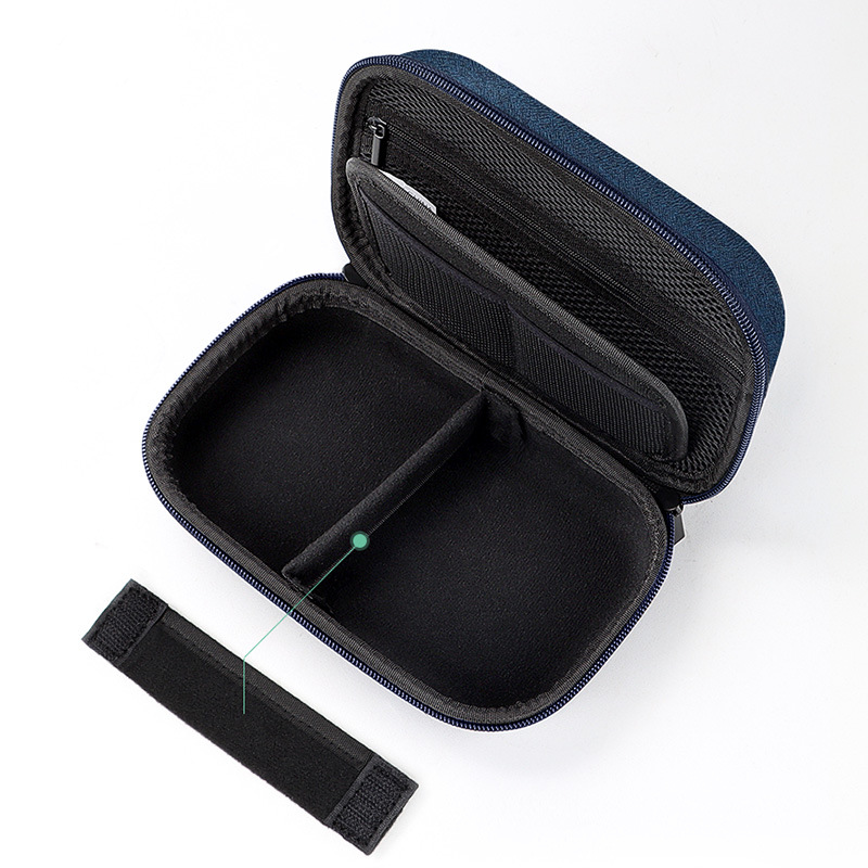 Double-layer portable hard drive storage bag, data cable, USB flash drive, power bank, digital storage box, EVA hard shell, shockproof and drop-resistant Item Picture