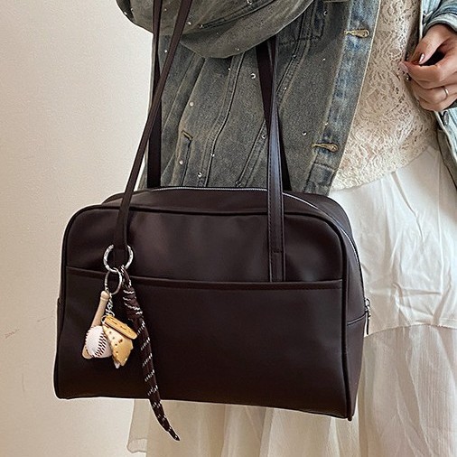 High-quality commuting large-capacity tote bag for women 2024 new autumn and winter trend single-shoulder bag, hand-held Boston bag Specification drawing
