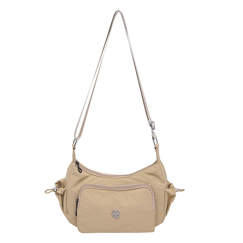 New sporty and lightweight women's bag, Japanese and Korean ins nylon texture casual large capacity, niche design single-shoulder crossbody bag Item Picture