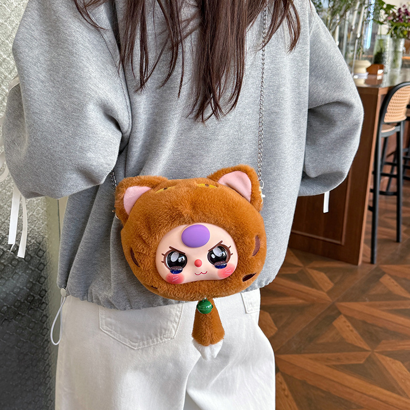 New BaByThree baby, three-year-old maneki Neko zipper bag, plush blind box, trendy plush toy doll, cross-border Application Scenario