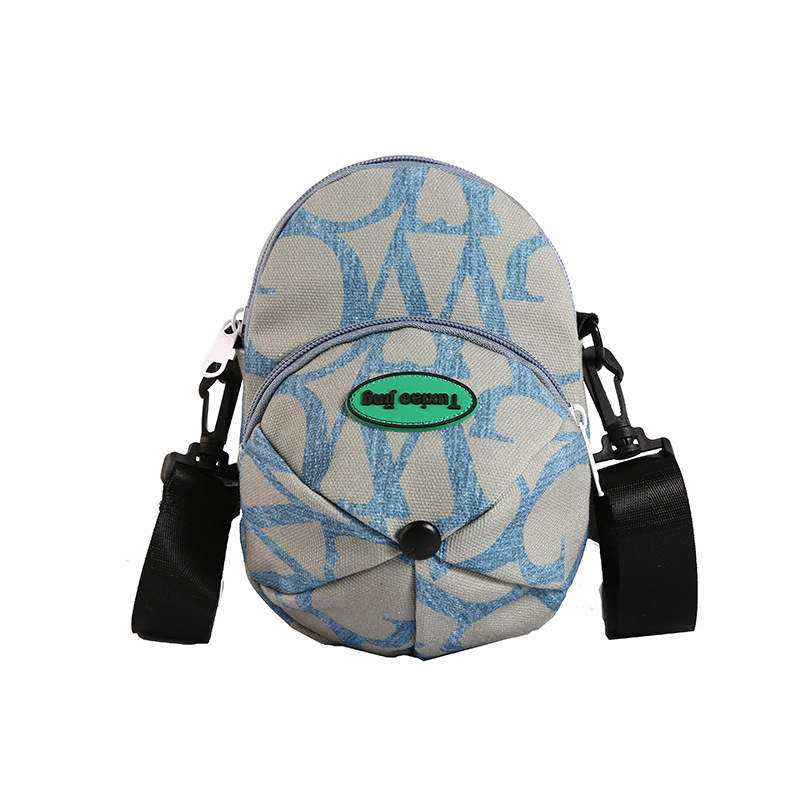 Crossbody bag, men's and women's single-shoulder small bag, hat-shaped sports and casual outdoor travel, waterproof mobile phone bag, single-shoulder bag Item Picture