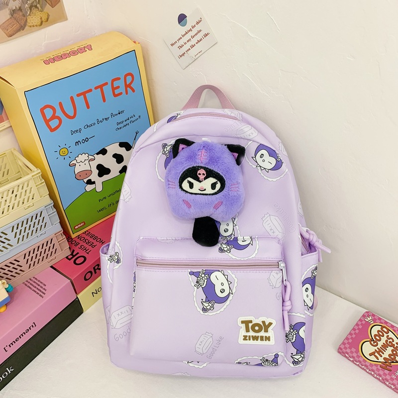 New Korean-style children's schoolbags, cartoon backpacks for kindergarten trips, cute anime backpacks for boys and girls, and primary school students' backpacks Specification drawing