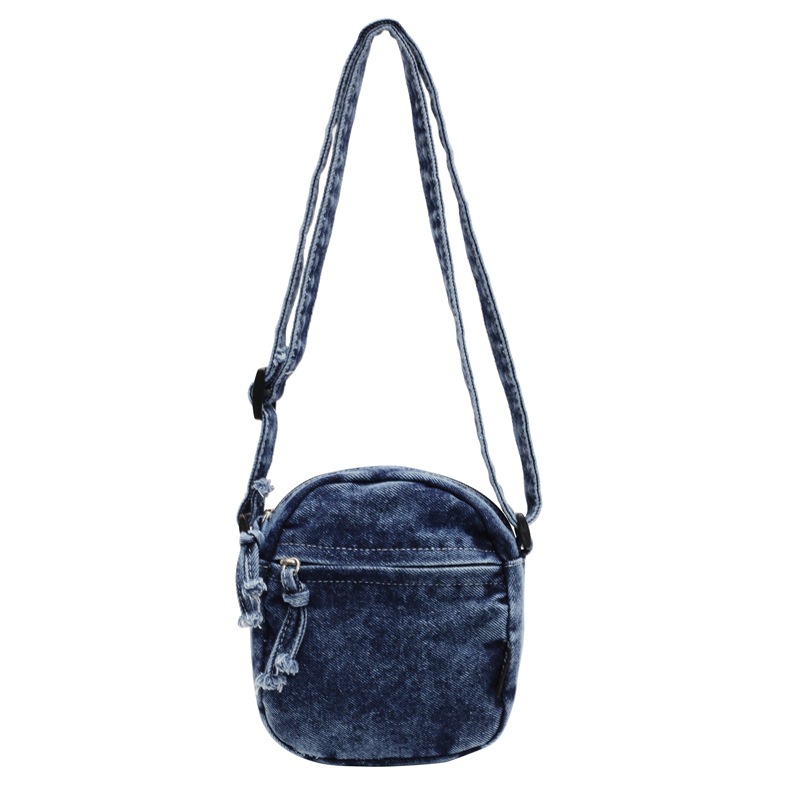 New mobile phone bag, women's single-shoulder bag, casual Instagram, versatile mini denim small backpack, student trendy crossbody bag Item Picture