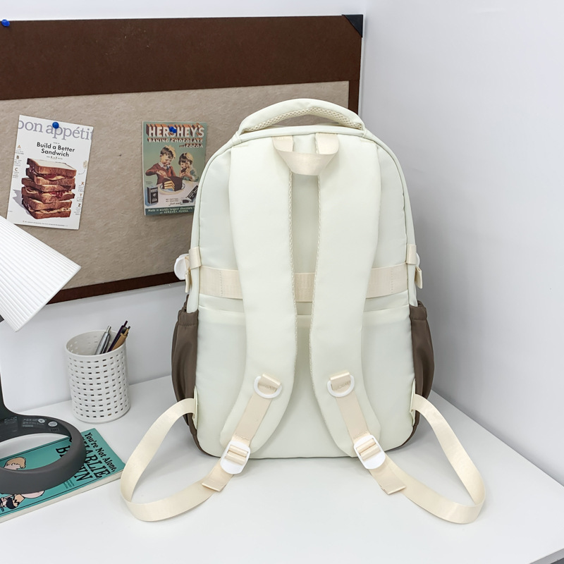 Korean schoolbag: Cute backpack for female junior and senior high school students, simple and lightweight backpack for primary school students from grades three to six Specification drawing