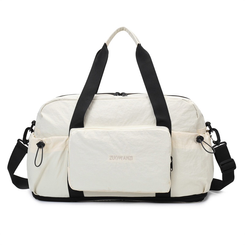 New foldable travel bag for short business trips, large-capacity carry-on bag, dry and wet separation, and expandable fitness bag Item Picture