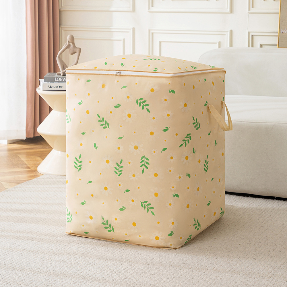 Printed clothing storage bags, moisture-proof and dust-proof cotton quilt bags, moving luggage storage bags, household large-capacity miscellaneous bags full figure