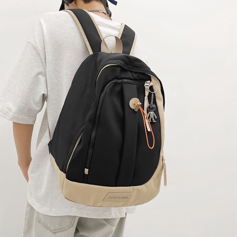 New schoolbag for girls, trendy and simple, large-capacity student backpack for junior high school and senior high school, casual Japanese-style Harajuku style backpack Specification drawing