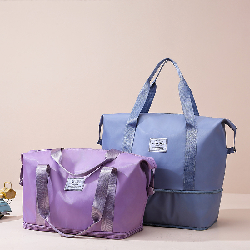 A new dry-wet separated luggage bag and a large-capacity multi-functional portable fitness bag that can be stored in a suitcase with a pull handle Specification drawing