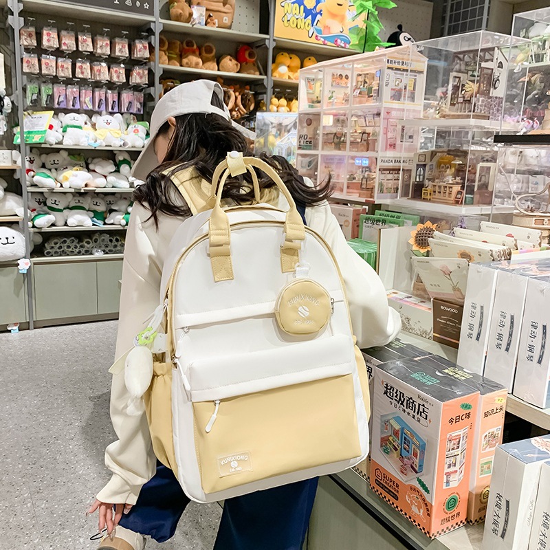 Japanese-style junior high school and high school schoolbags, girls' college backpacks, handbags for teenage college students, large-capacity backpacks for classes details Picture