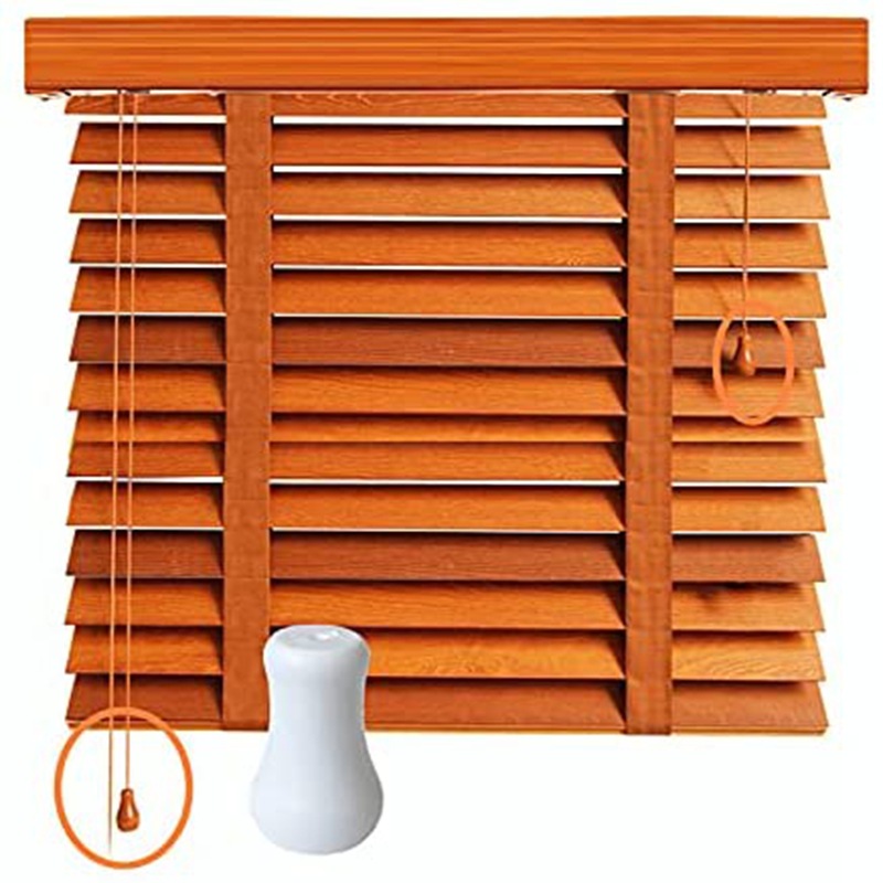 Cross-border retail of 15 white plastic wooden clock household items, bamboo blinds, Venetian blinds, vertical curtain accessories, pendants Item Picture