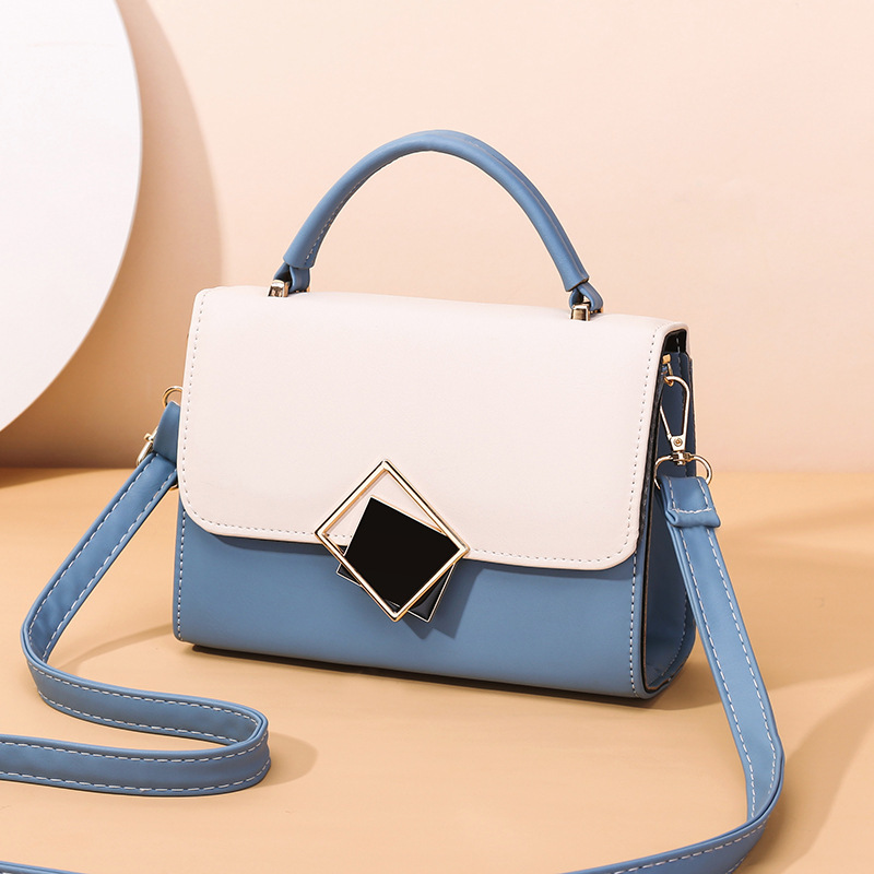 Factory direct sales, street stall supply, crossbody small bags, women's 2022 simple mobile phone bag, single-shoulder color-blocked small square bag details Picture