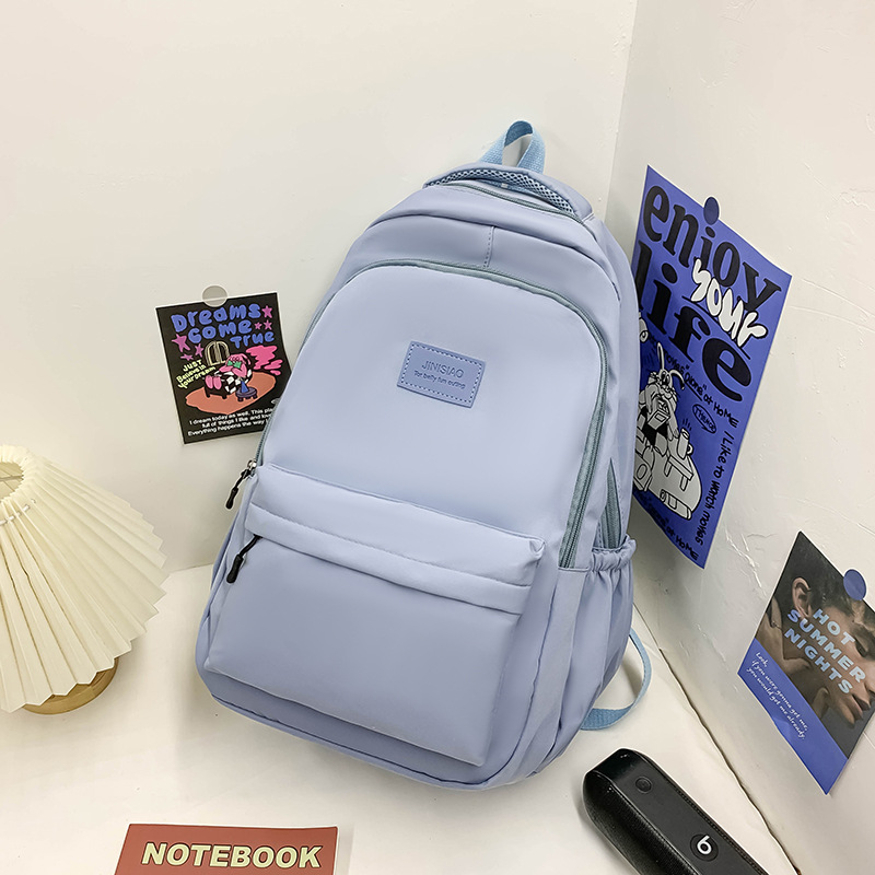 New 2025 student backpack, Korean style, simple and trendy bestseller, high appearance level, large capacity commuting schoolbag Specification drawing