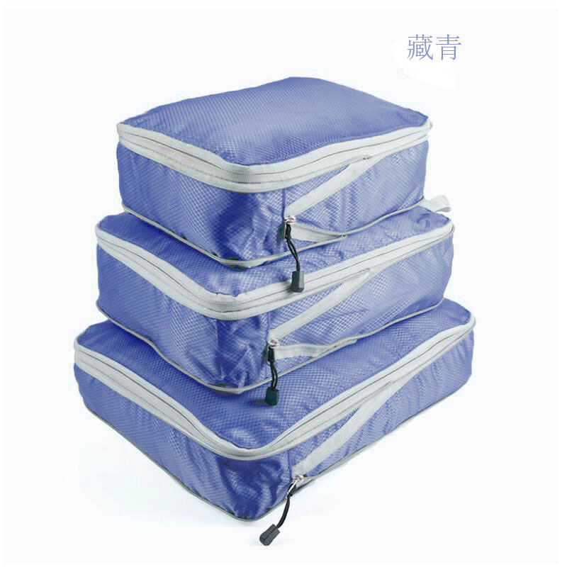 Cross-border travel storage bags, compression storage bags, three-piece set, waterproof clothing sorting bags, luggage compartments, travel bags Item Picture