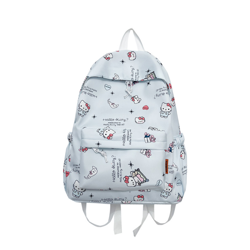 Cute new female backpack for primary school students, a niche Korean-style large-capacity backpack for junior and senior high school students, a large-capacity backpack with reduced load Item Picture