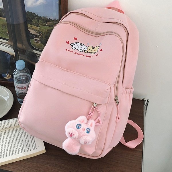 This is a lightweight, simple, cute and versatile large-capacity schoolbag for forest-themed ins girls. It is also a backpack for junior high school, senior high school and college students Application Scenario