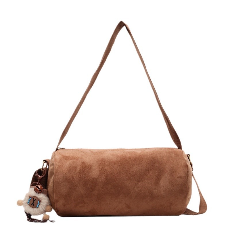 Double single-shoulder travel bag, a Korean version of a niche internet-famous underarm bag and shoulder bag, a retro and fashionable small bag, simple and versatile Item Picture