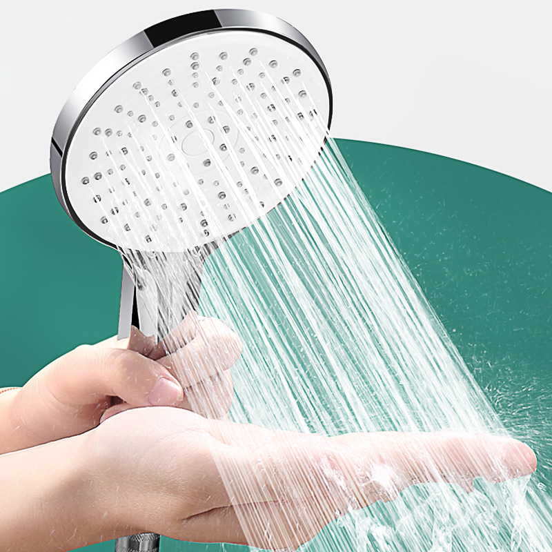 Large panel shower head, pressurized five-speed high water output, bathroom water heater, bathing, rain shower, bath heater details Picture