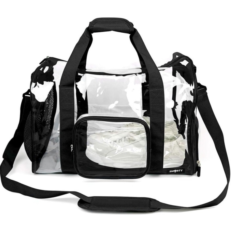 The new cross-border PVC transparent stadium travel handbag is a portable outdoor fashion cross-border travel bag Item Picture