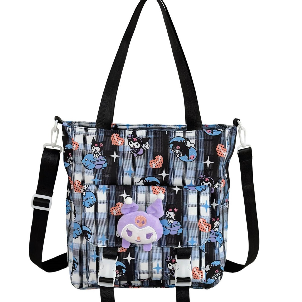 Primary school student's handbag, junior high school student's crossbody bag, interest class cartoon tutorial bag, children's large-capacity single-shoulder art bag Item Picture
