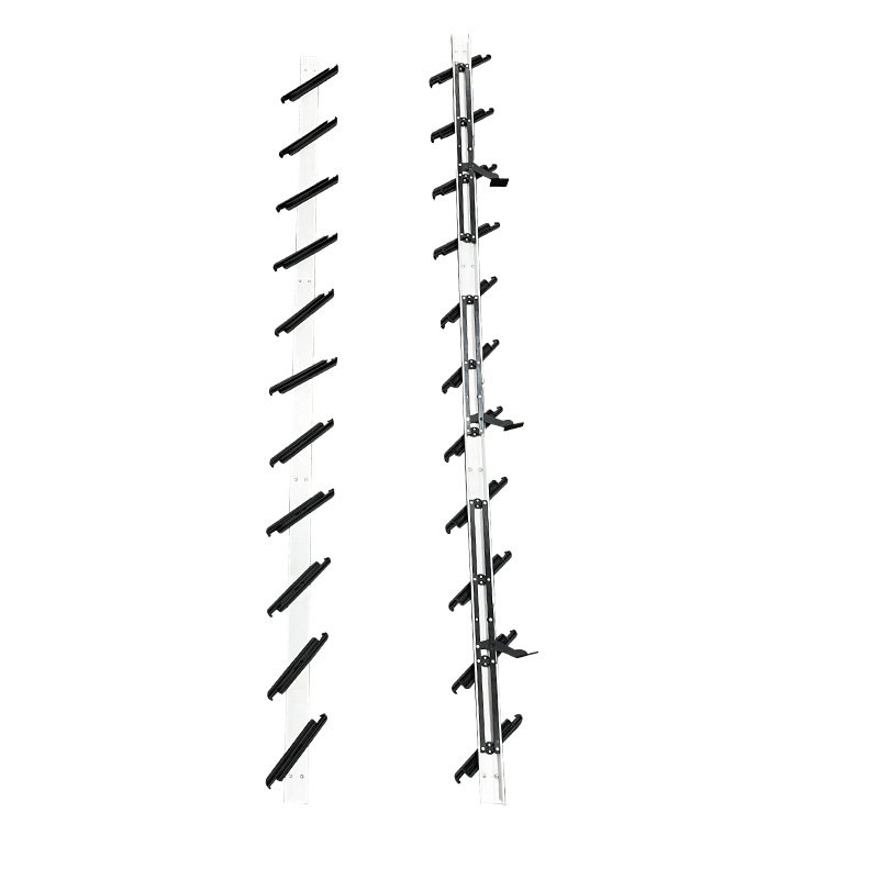 Factory wholesale 11-page bronze-colored aluminum-plastic iron handle blind frame, 6-inch glass bracket, hand-cranked window pull rod details Picture