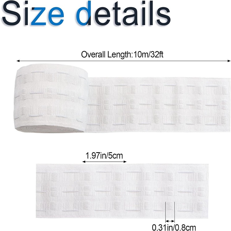 Cross-border retail curtain accessories: 10-meter curtain fabric tape in stock Item Picture