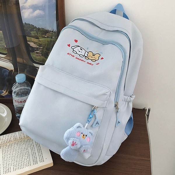 This is a lightweight, simple, cute and versatile large-capacity schoolbag for forest-themed ins girls. It is also a backpack for junior high school, senior high school and college students Specification drawing