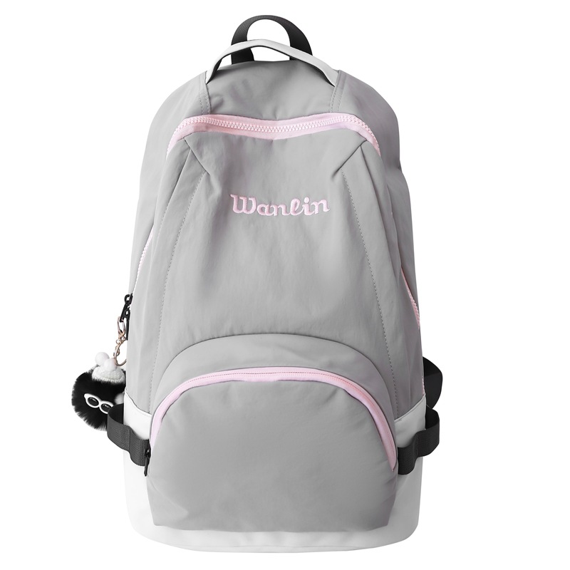 Korean sweet and cool schoolbag for female college students, a niche design with high appearance standards, a lightweight travel backpack for girls in high school Item Picture