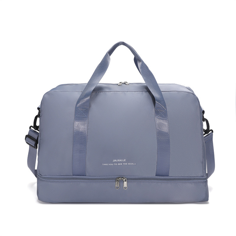 Customized fitness bags with dry and wet separation, single-shoulder carry-on luggage bags, shoe position yoga fitness bags, outdoor sports travel bags Item Picture