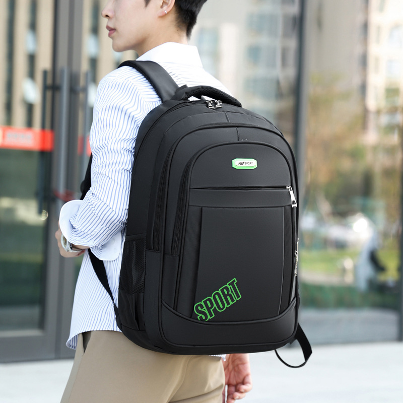 Cross-border wholesale of simple backpacks, casual short travel bags, men's and women's campus students' wear-resistant business computer backpacks Specification drawing