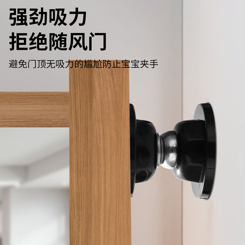 Short, non-drilling door suction, household strong magnetic office door, floor magnetic suction, silicone anti-collision door rear door stopper Application Scenario