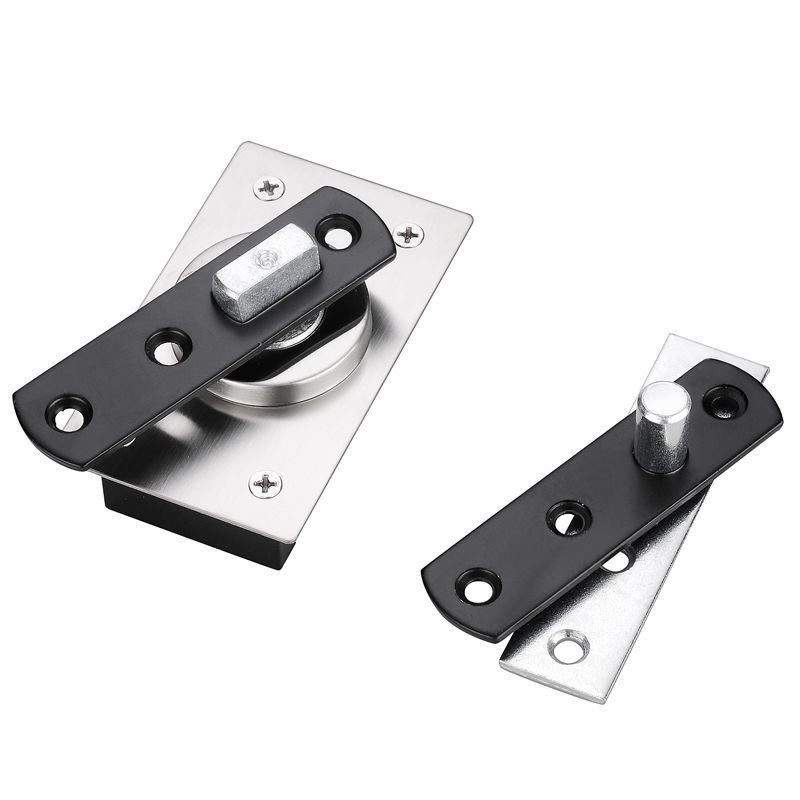 360-degree rotating ultra-narrow glass door hinge, 90-degree positioning buffer small floor spring wooden door, arched door, ceiling and floor hinge Item Picture