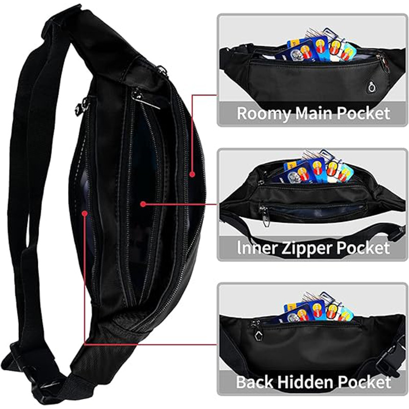 Outdoor-specific sports waist bag for mobile phones, large-capacity mobile phone coin purse, fashionable and trendy waist bag for women Specification drawing