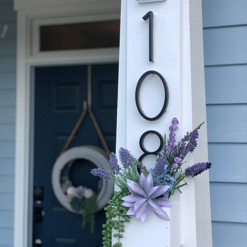 Wholesale 5-inch house number digital creative personalized metal digital house number furniture door industry house number identification plates Application Scenario