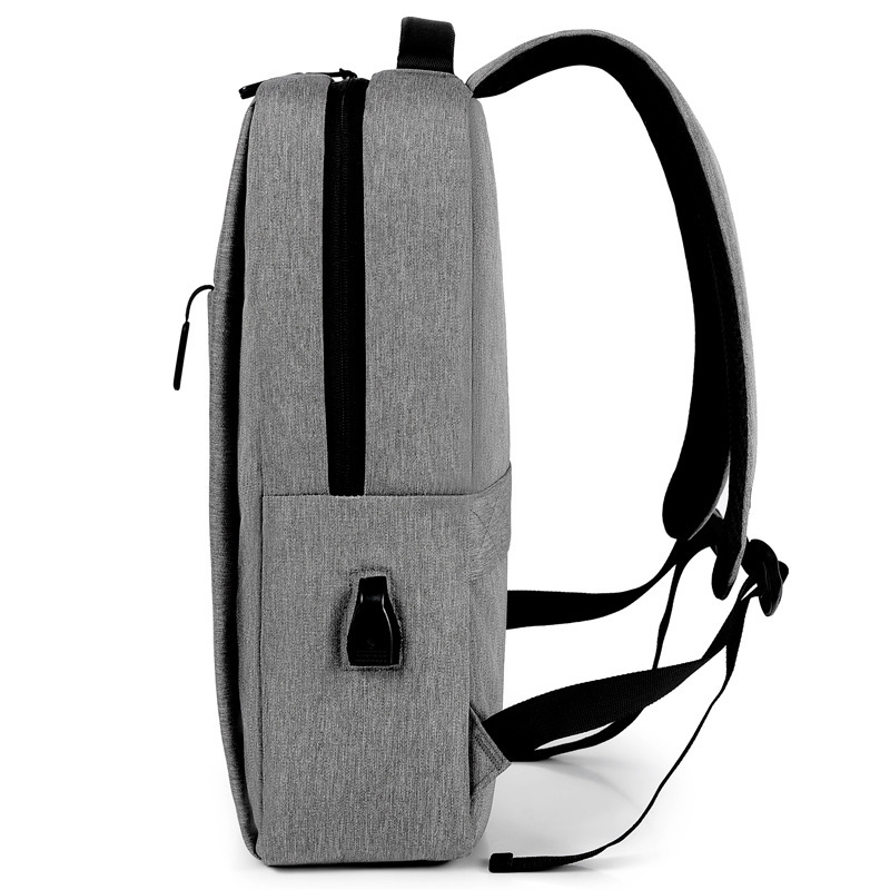 17-inch large-capacity casual backpack, simple men's business computer bag, USB charging, commuting backpack for work details Picture