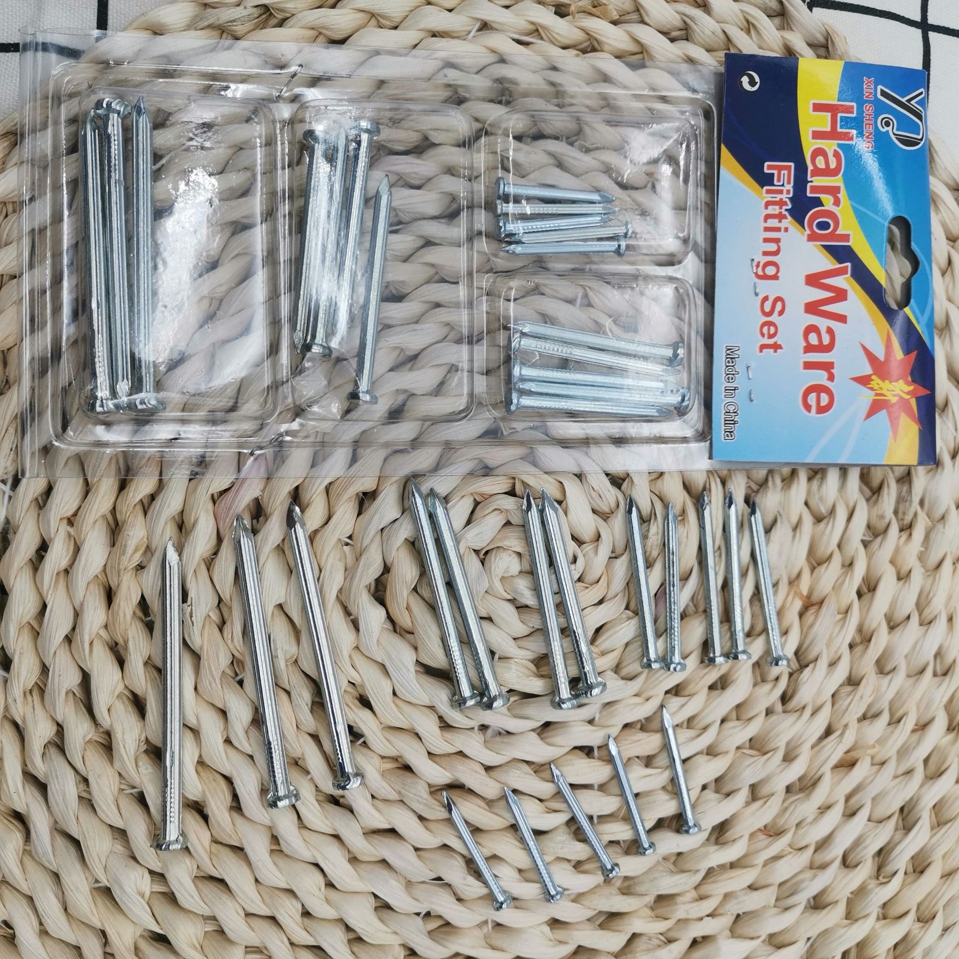 Hard cement nails, steel nails, wall nails, round nails, iron nails, foreign nails, special high-strength household long steel nails, concrete nails details Picture
