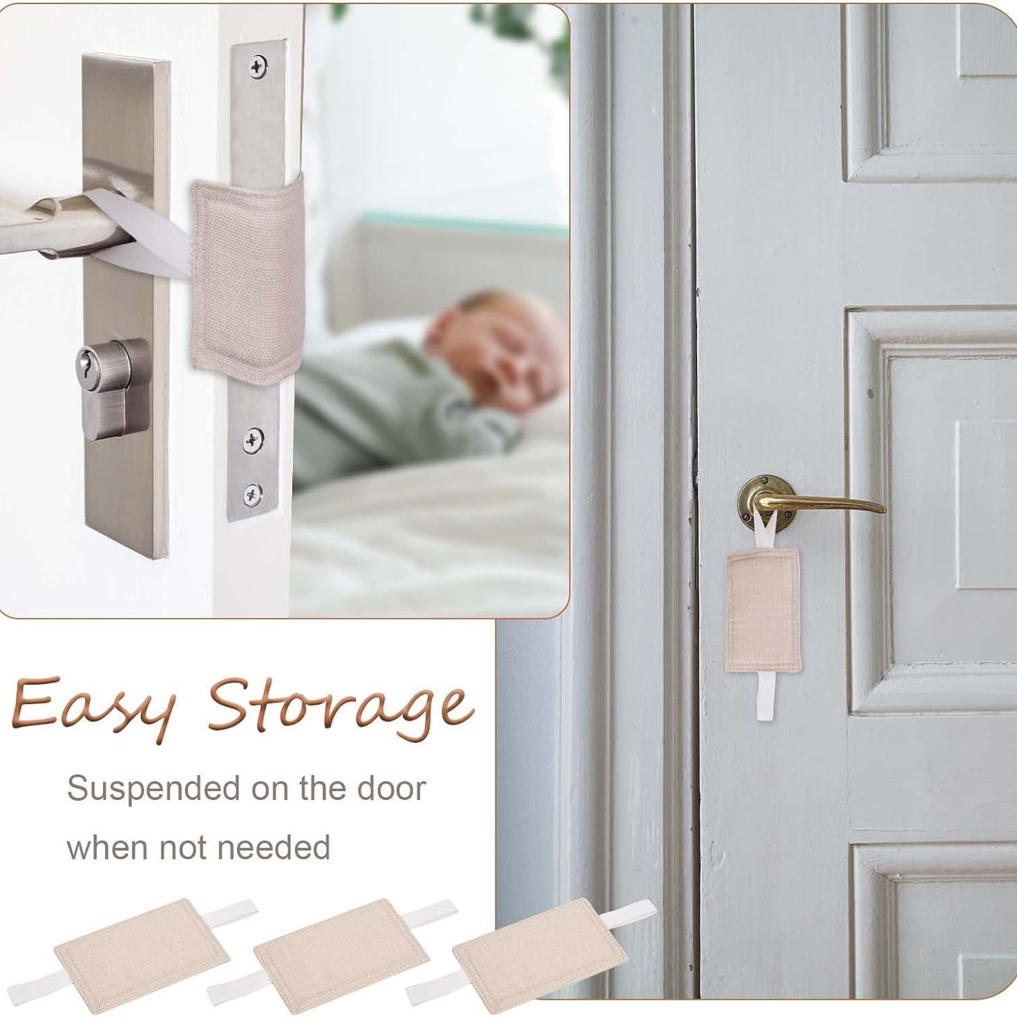 New Door Silencer, lightweight sleeper, silent door mat, noise reduction and anti-lock, door Silencer details Picture