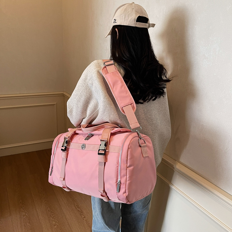 New fitness bags, women's large-capacity hand-held and crossbody yoga bags with shoe compartments, short travel backpacks, and lightweight luggage bags details Picture