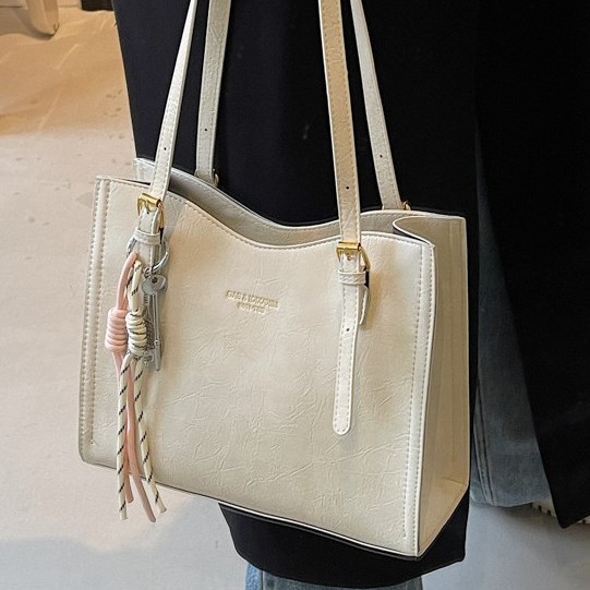 Autumn and winter high-end women's bag, large-capacity single-shoulder tote bag, 2024 new design sense single-shoulder armpit bag details Picture