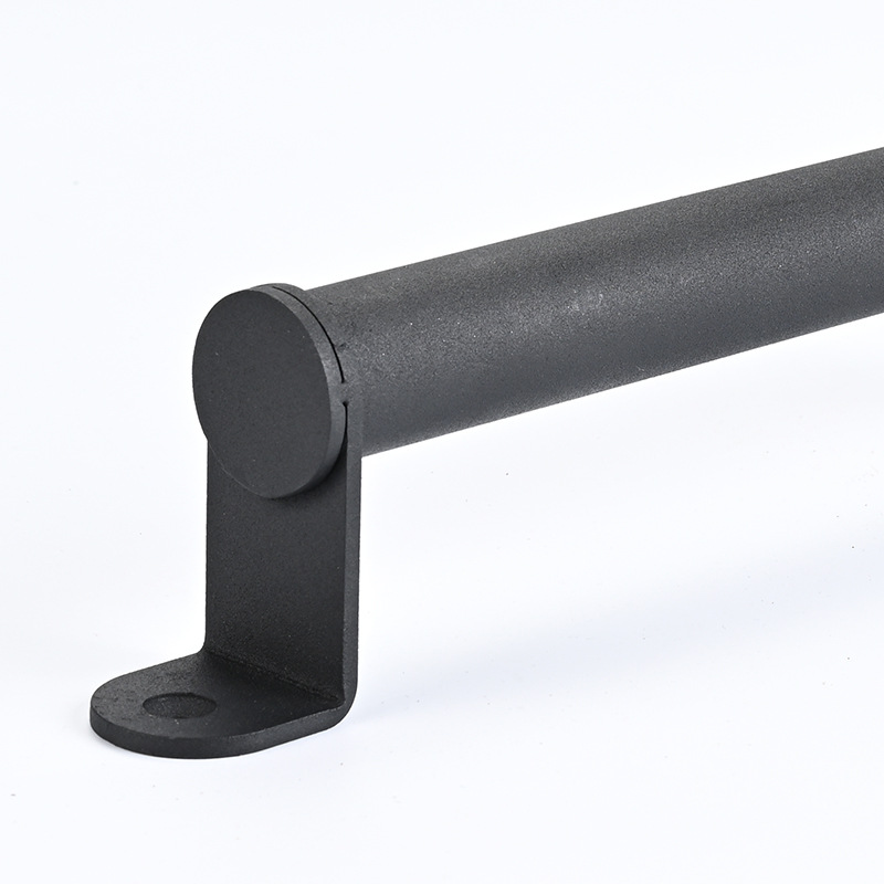 Barn door handle, American black carbon steel sliding door handle, wooden door, sliding door, hardware accessories factory direct supply Specification drawing