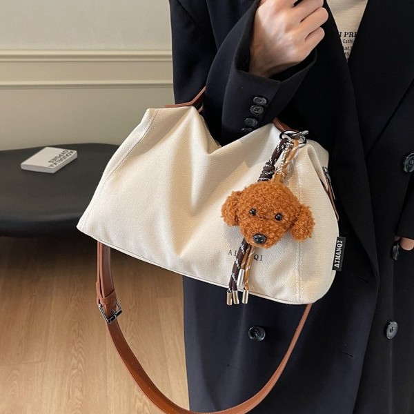 New autumn and winter large-capacity versatile crossbody bag, niche casual large-capacity commuting bag, handbag multi-purpose bag Specification drawing