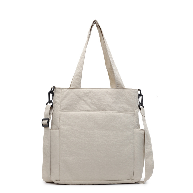 Korean version large-capacity canvas bag, multi-pocket tote bag, highlighting the fashionable commuting crossbody bag feel, tote bag Item Picture