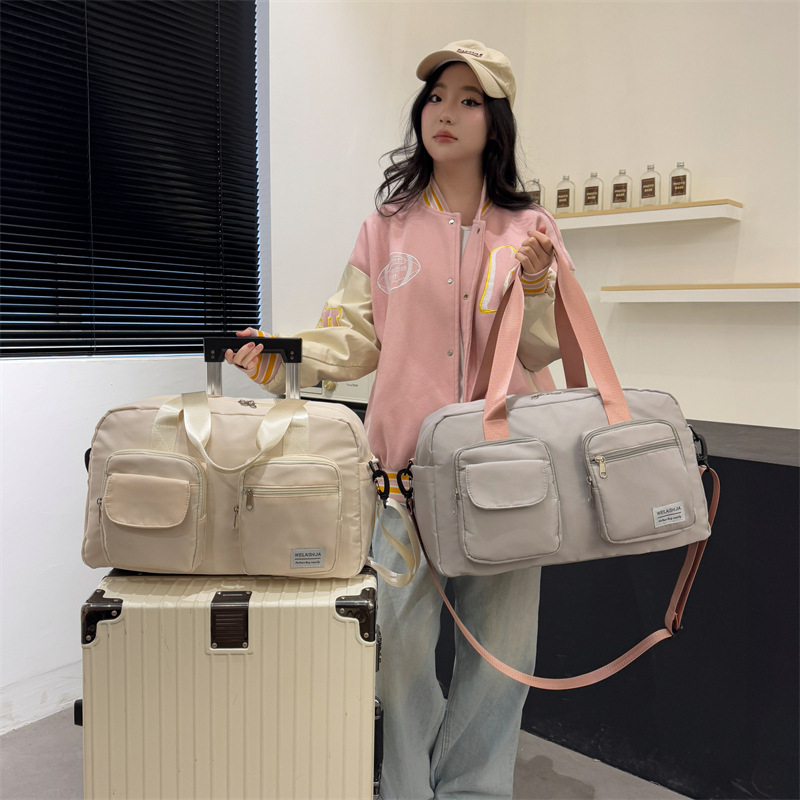New cross-border travel bag: large-capacity, lightweight, dry-wet separated luggage bag, fashionable and durable men's and women's sports and fitness bag details Picture