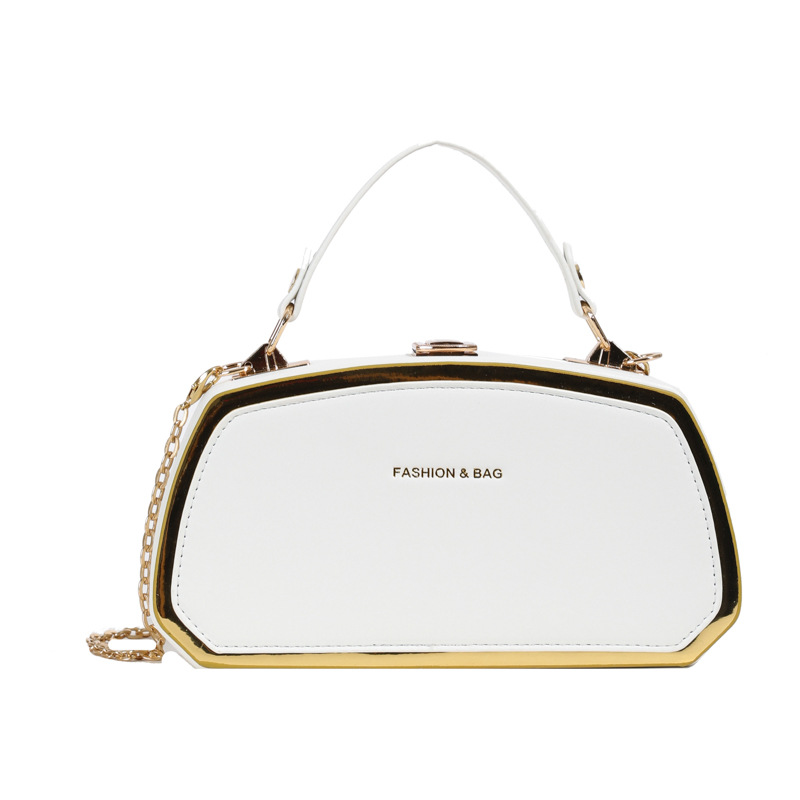 Cross-border quality box bag, fashionable and versatile chain bag, commuting small square bag, dinner bag, single-shoulder crossbody women's bag Item Picture