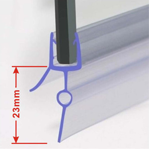 Cross-border best-selling bathroom with water barrier strip under the door, waterproof sealing strip at the bottom edge of the glass door, double soft edge for water sweeping details Picture