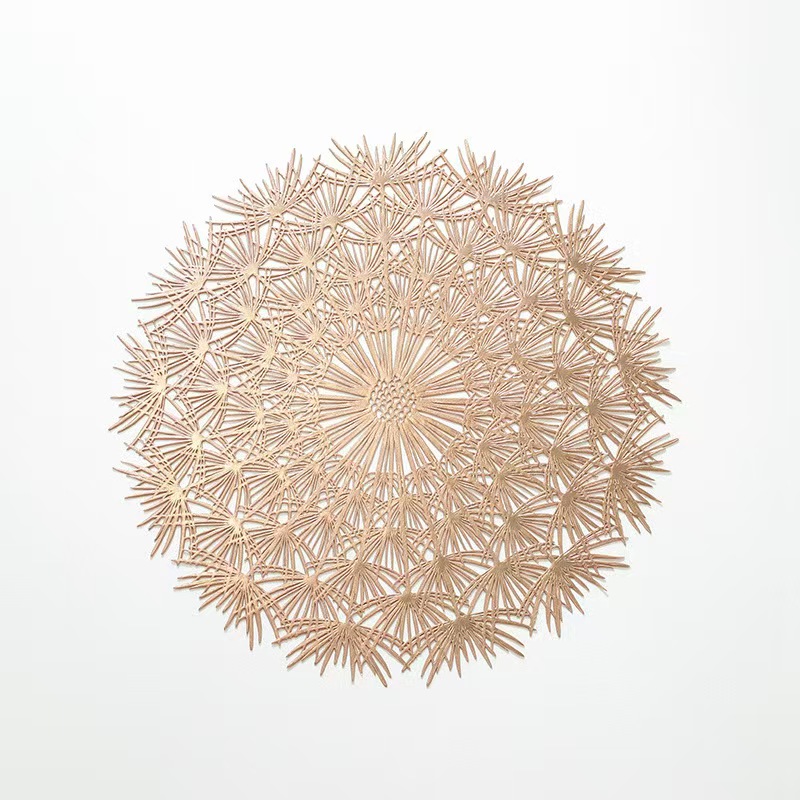 欧式创意蒲公英餐垫酒店家用PVC清新防水防油防滑装饰餐垫隔热垫