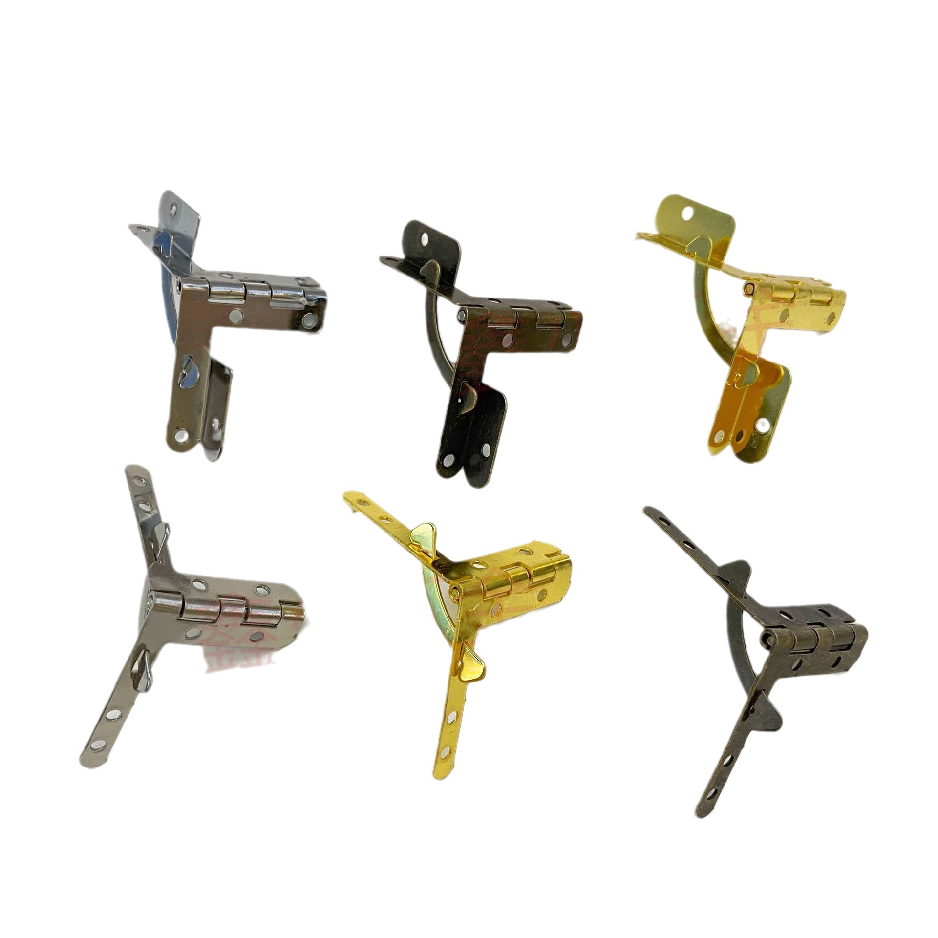 Seven-character hinge support hinge pull rod folding hinge with bent foot gold hinge aircraft hinge Item Picture