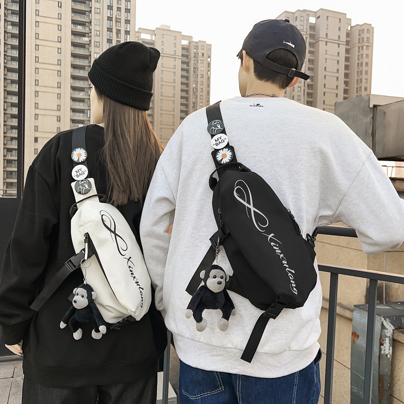 Men's 2024 new student shoulder bag, casual men's waist bag, fashionable small bag, women's crossbody bag, single-shoulder Application Scenario