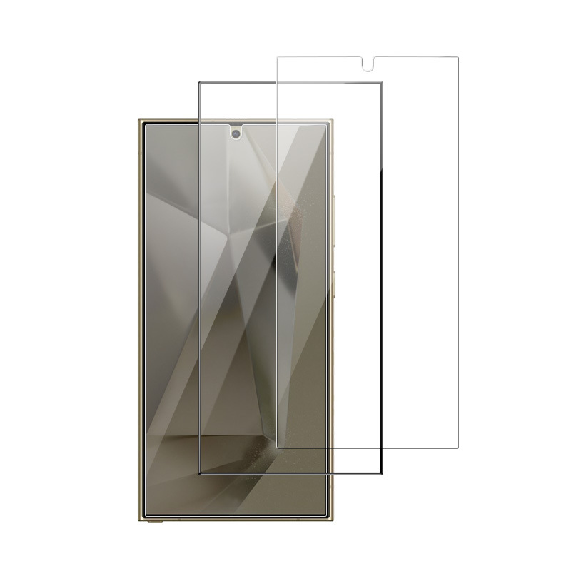 Applicable to Samsung s25ultra tempered film, fingerprint unlock, high-definition lens, full-screen silk-screened s25u phone anti-peeping film Item Picture