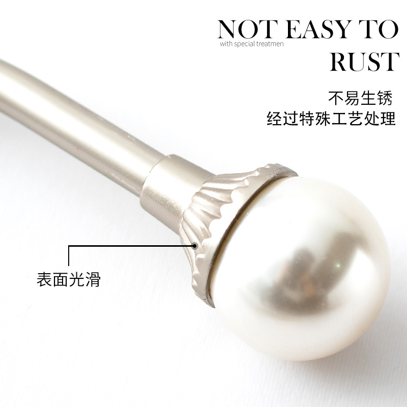 Cross-border supply modern and simple U-shaped pearl curtain wall hooks, wall hooks, hook wholesale factory direct sales of curtain accessories Specification drawing